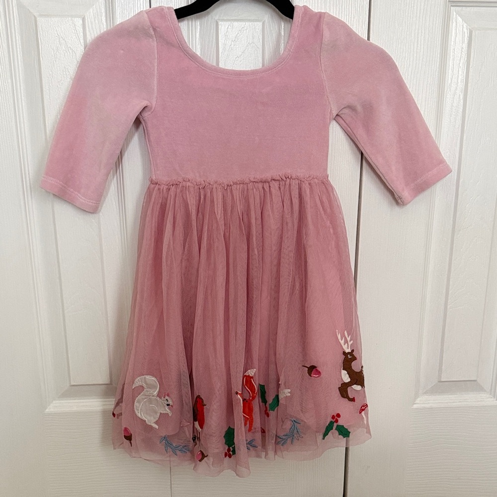 Mini Boden Velvet and Tulle Dress Sz 5